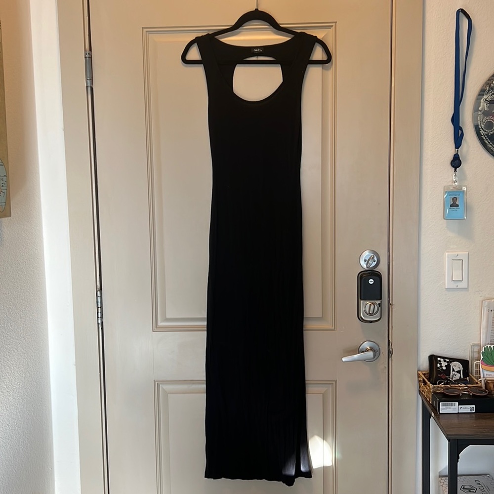 Black maxi dress